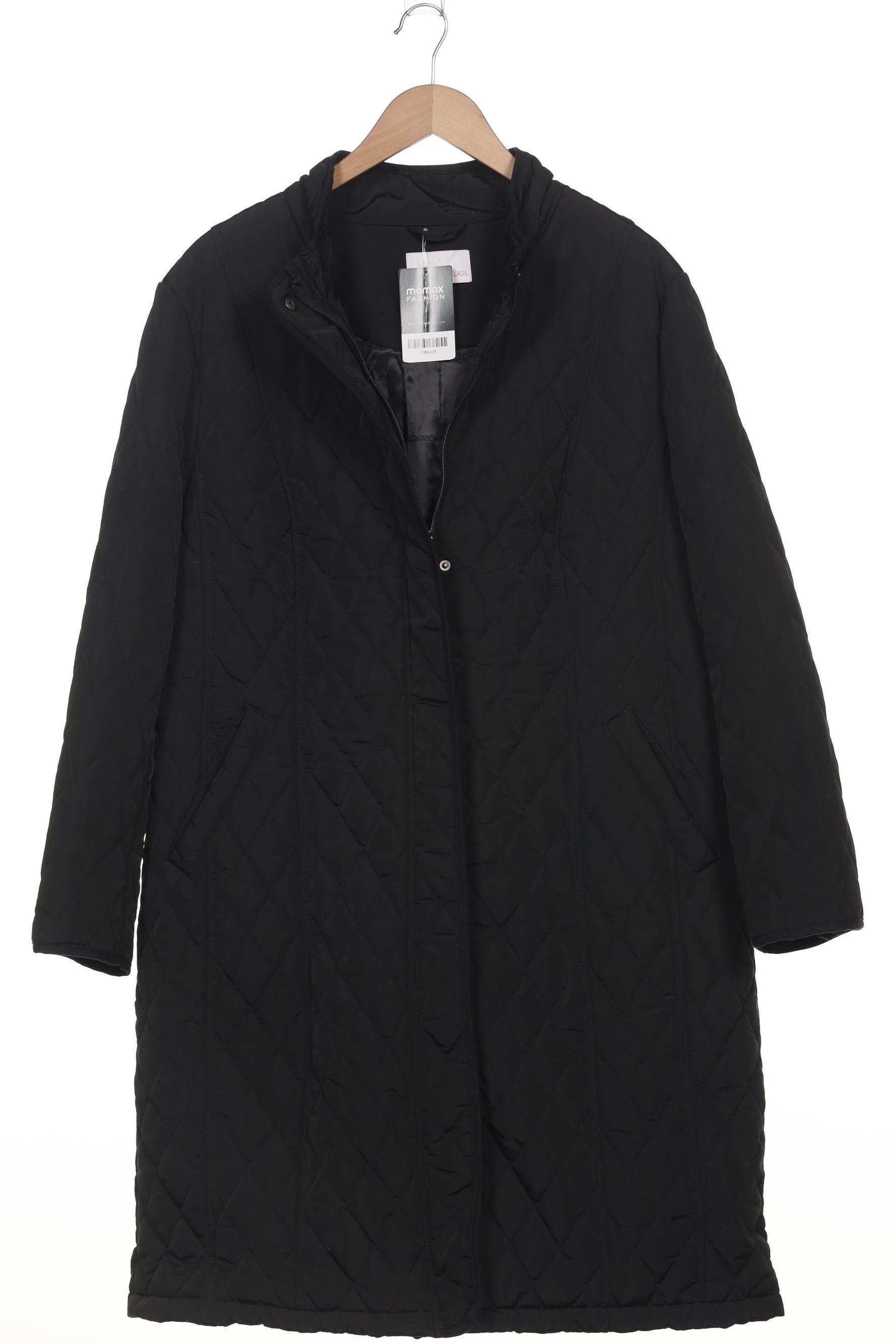 

sheego Damen Mantel, schwarz, Gr. 48