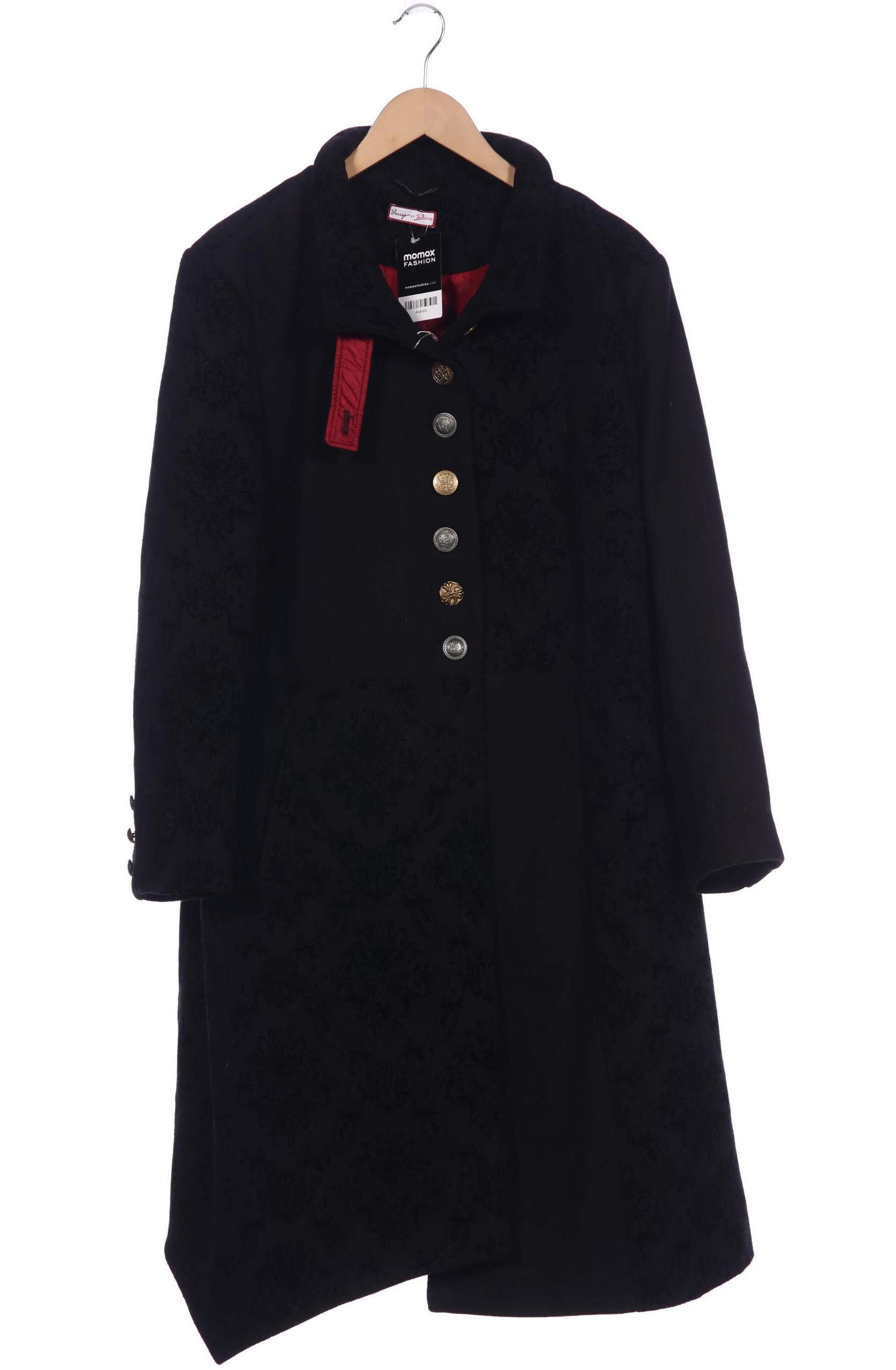 

sheego Damen Mantel, schwarz, Gr. 48