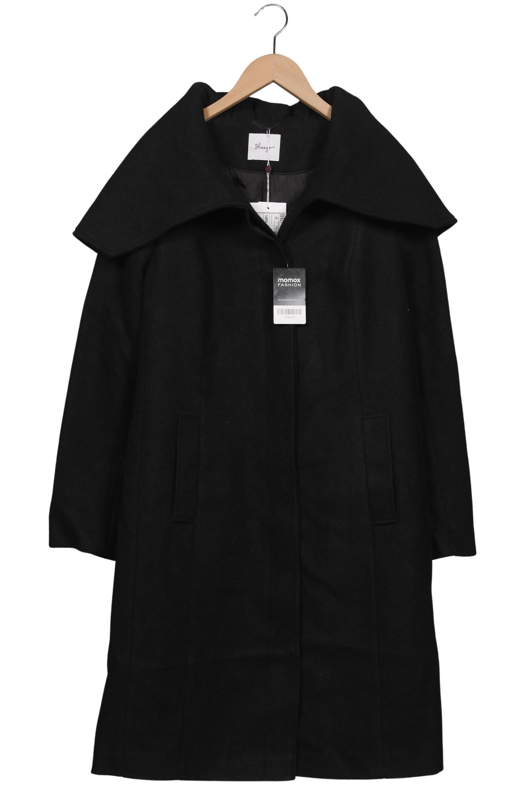 

sheego Damen Mantel, schwarz, Gr. 40