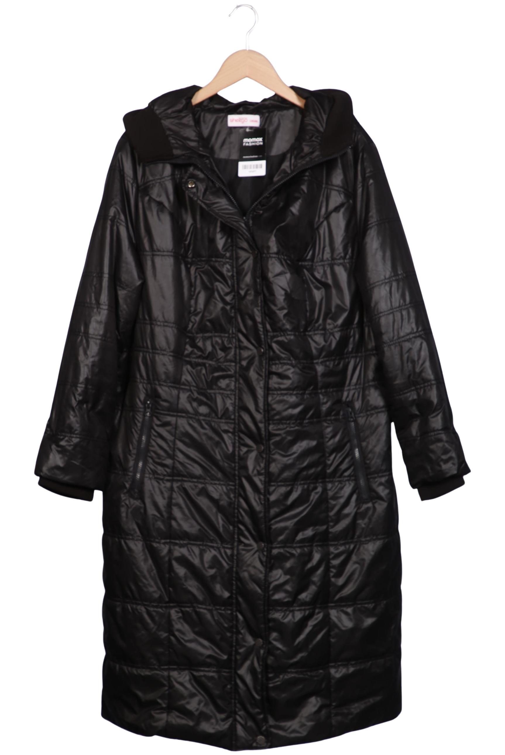 

sheego Damen Mantel, schwarz, Gr. 48