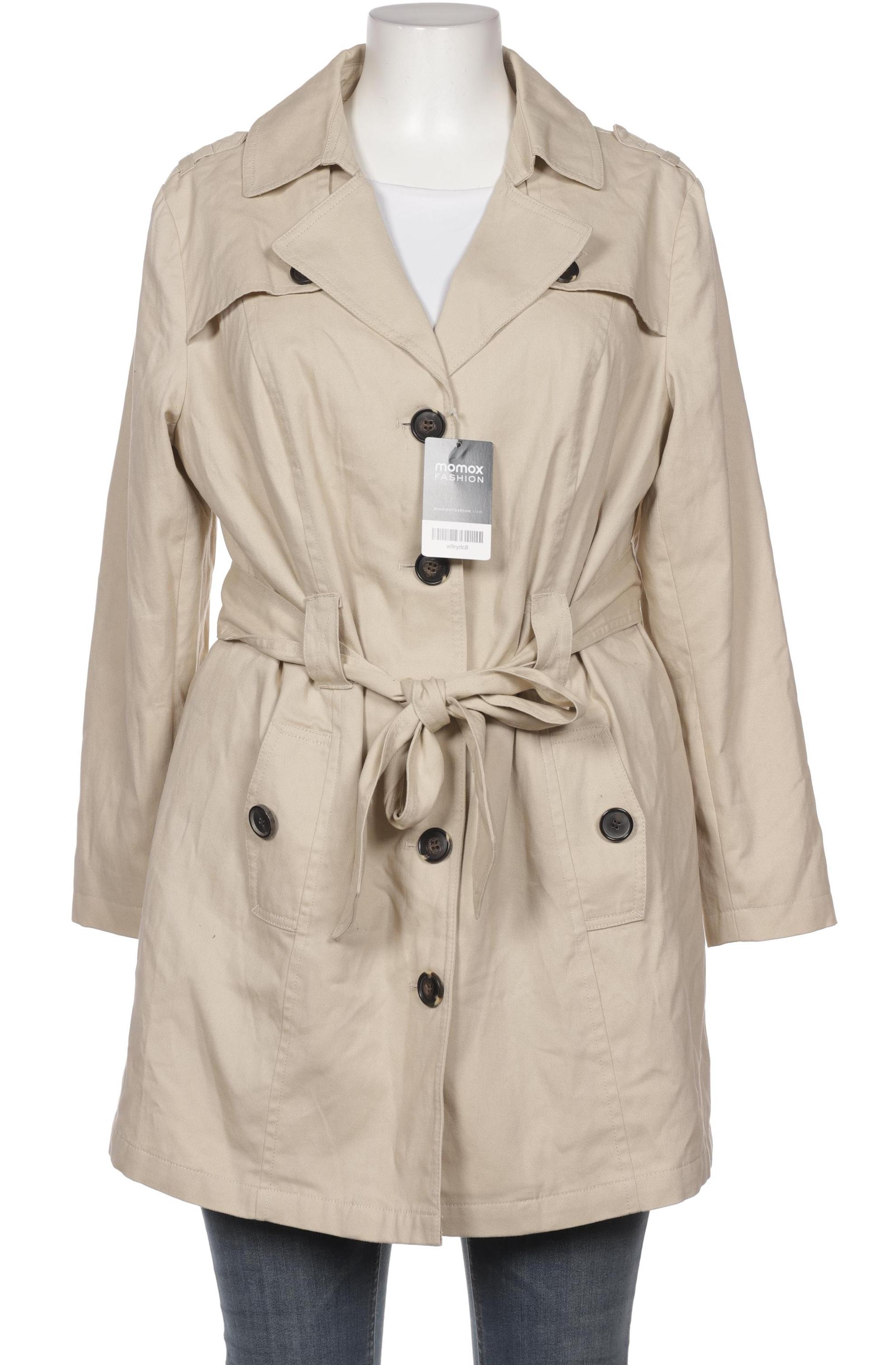 

sheego Damen Mantel, beige, Gr. 44