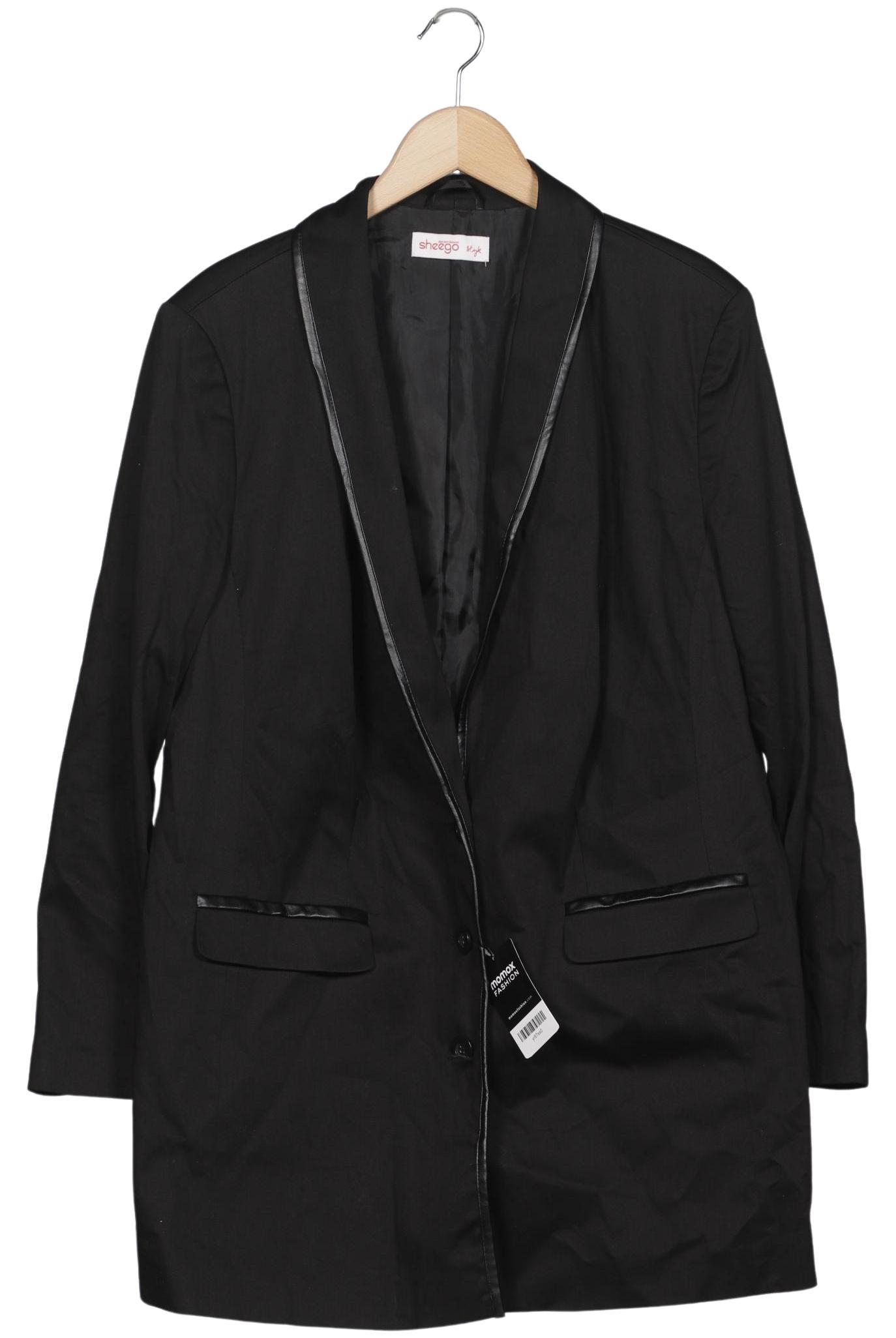 

sheego Damen Mantel, schwarz, Gr. 50