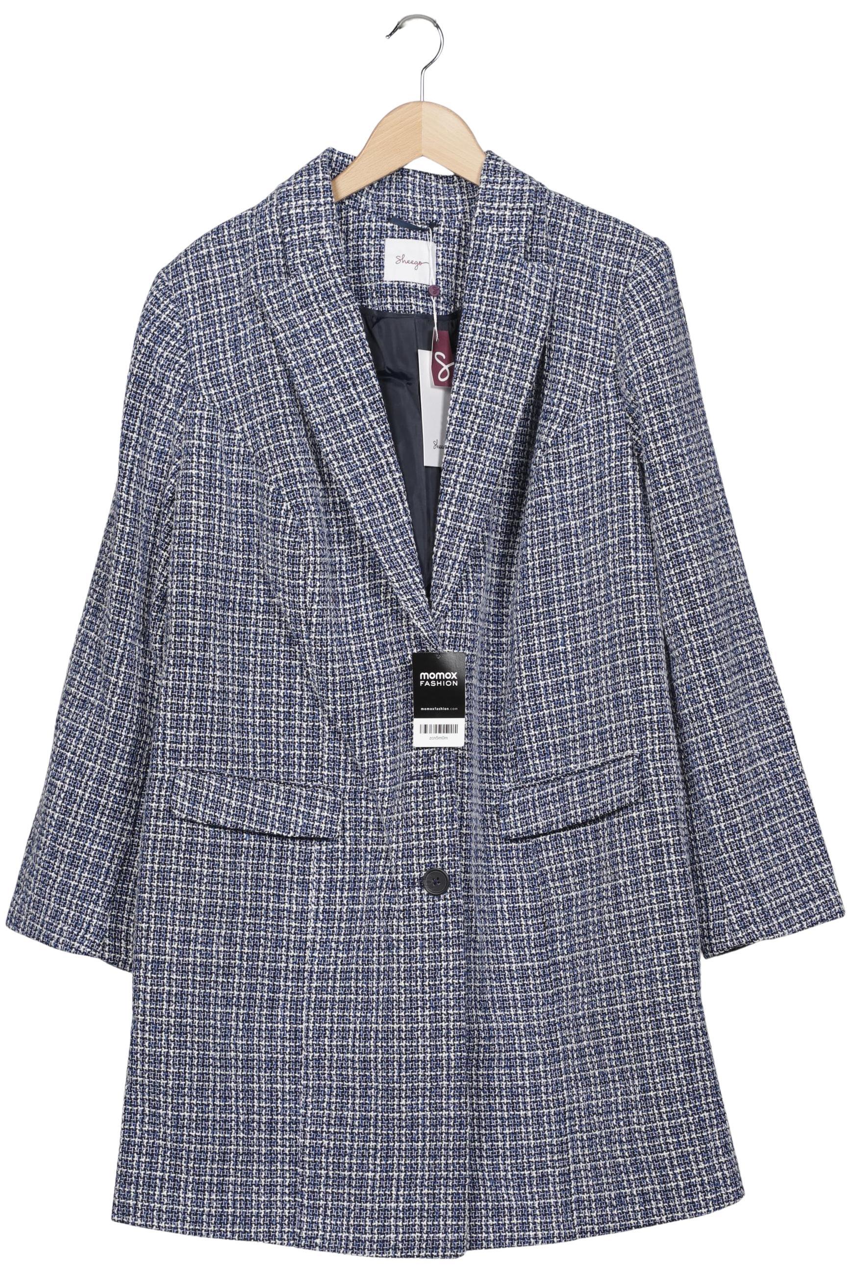 

sheego Damen Mantel, blau, Gr. 50