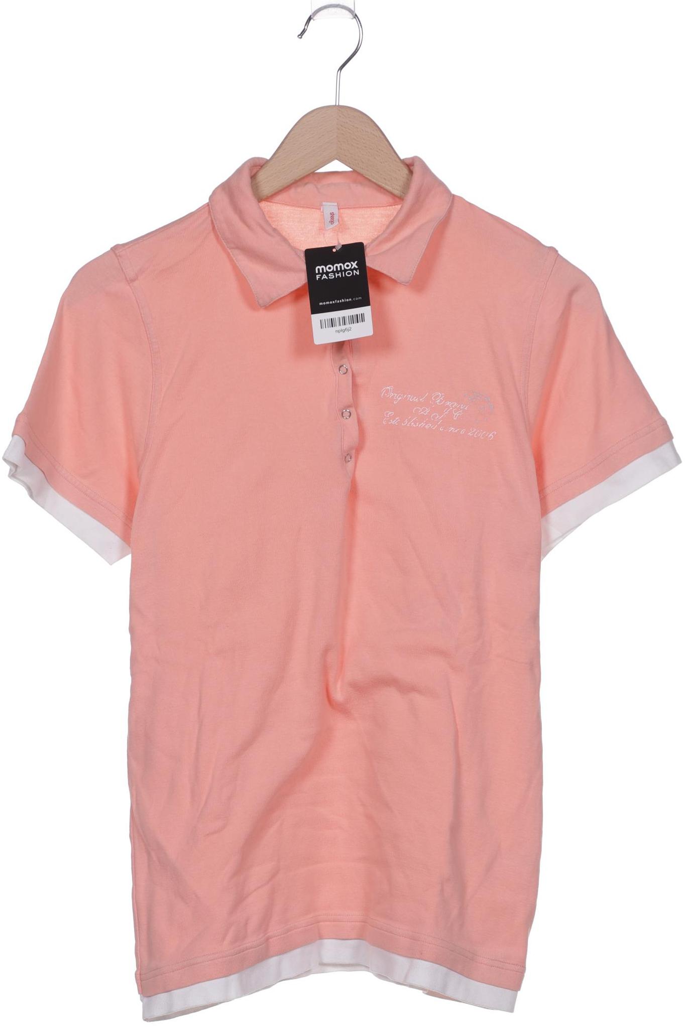 

sheego Damen Poloshirt, orange, Gr. 40