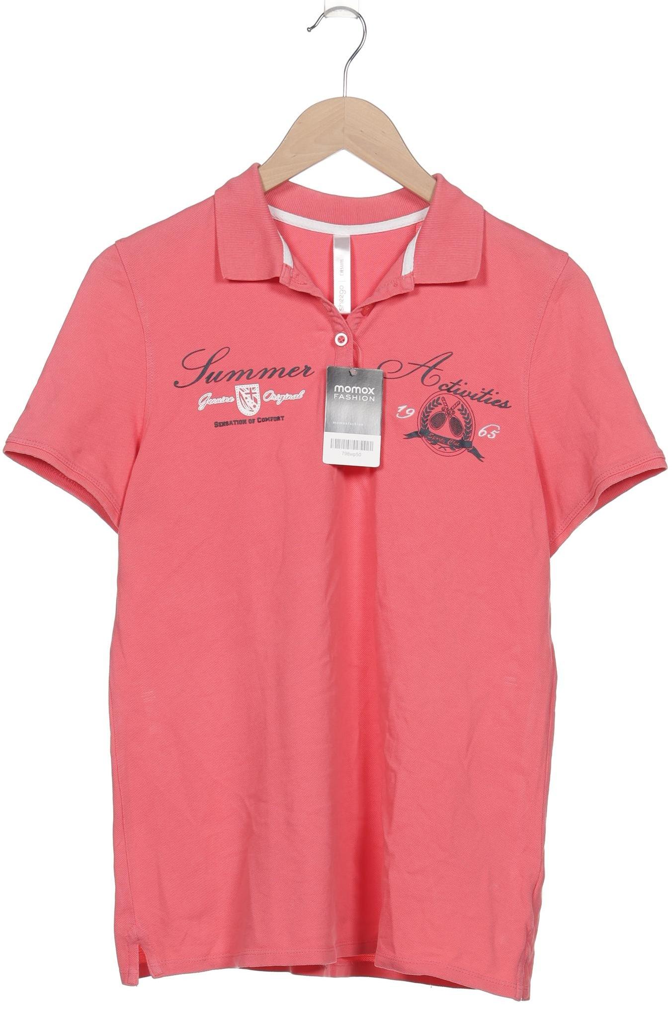 

sheego Damen Poloshirt, pink, Gr. 40