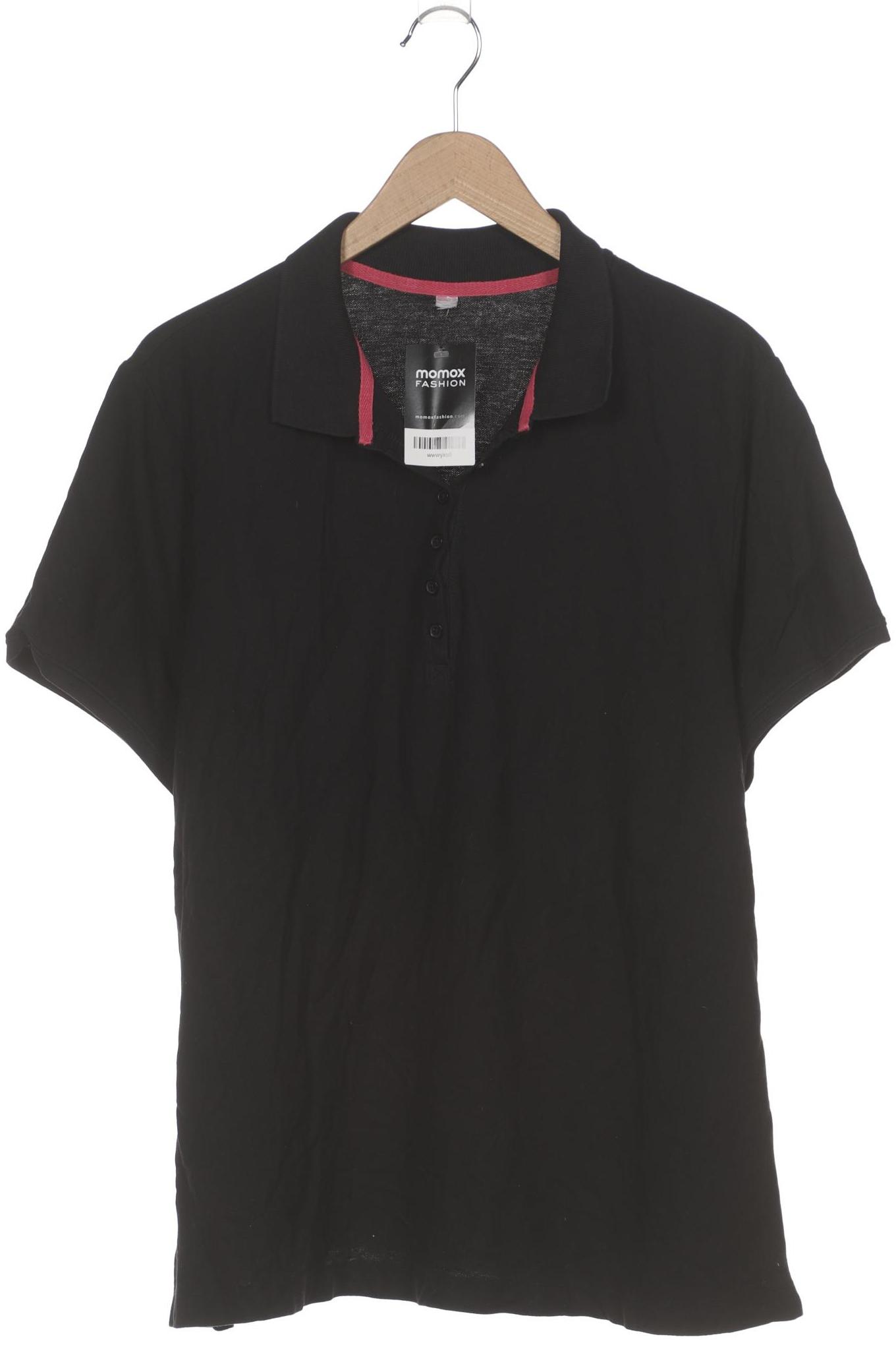 

sheego Damen Poloshirt, schwarz, Gr. 52