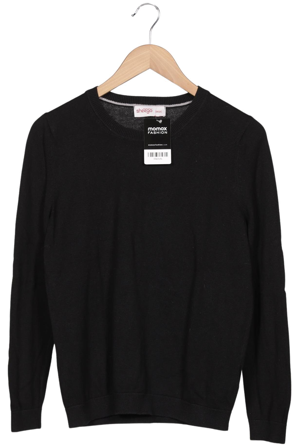 

sheego Damen Pullover, schwarz, Gr. 40