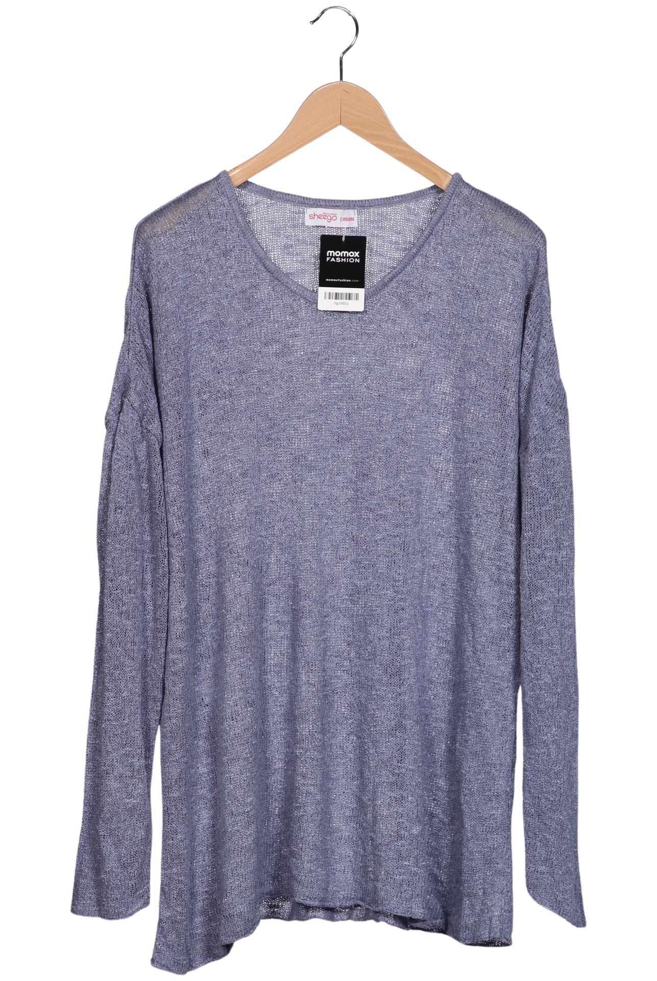 

sheego Damen Pullover, blau, Gr. 48