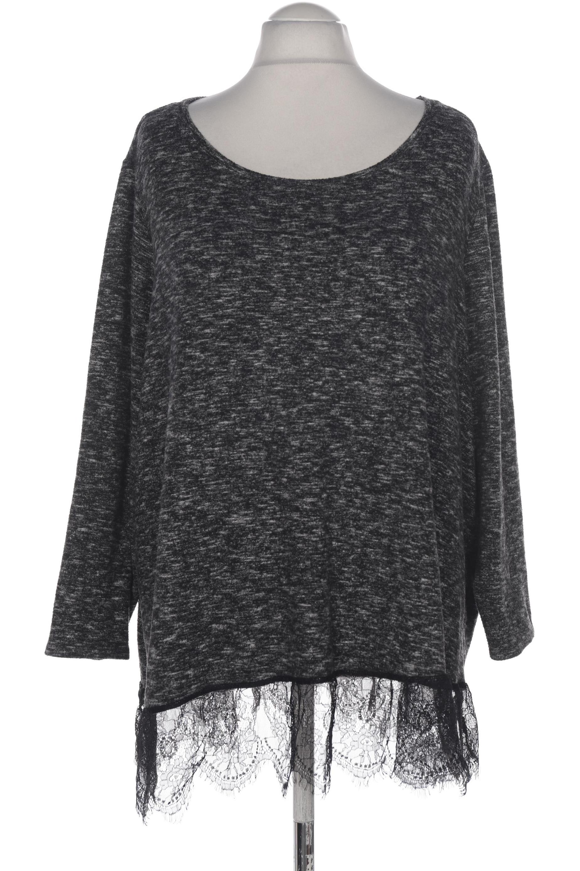

sheego Damen Pullover, grau, Gr. 56
