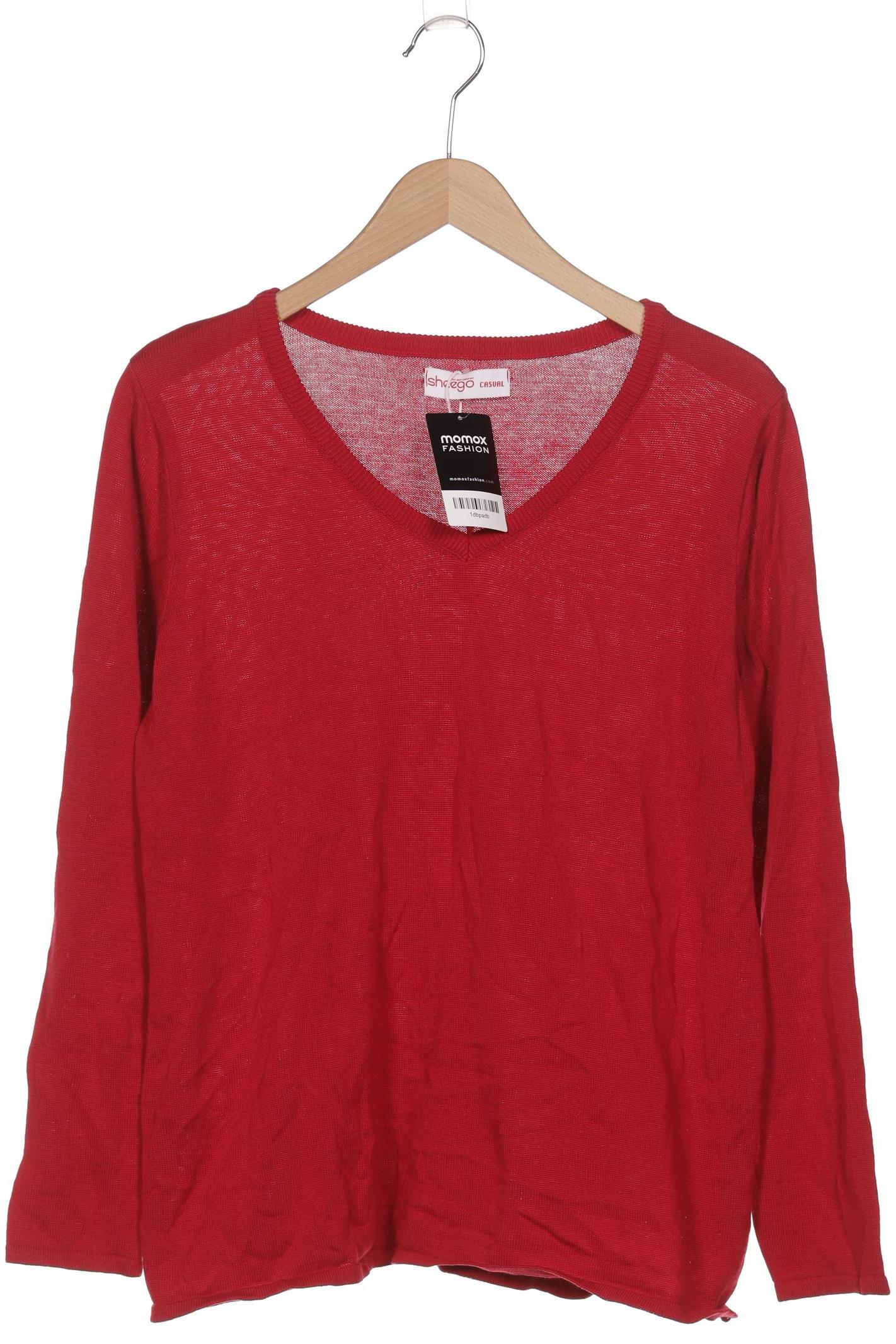 

sheego Damen Pullover, rot, Gr. 44