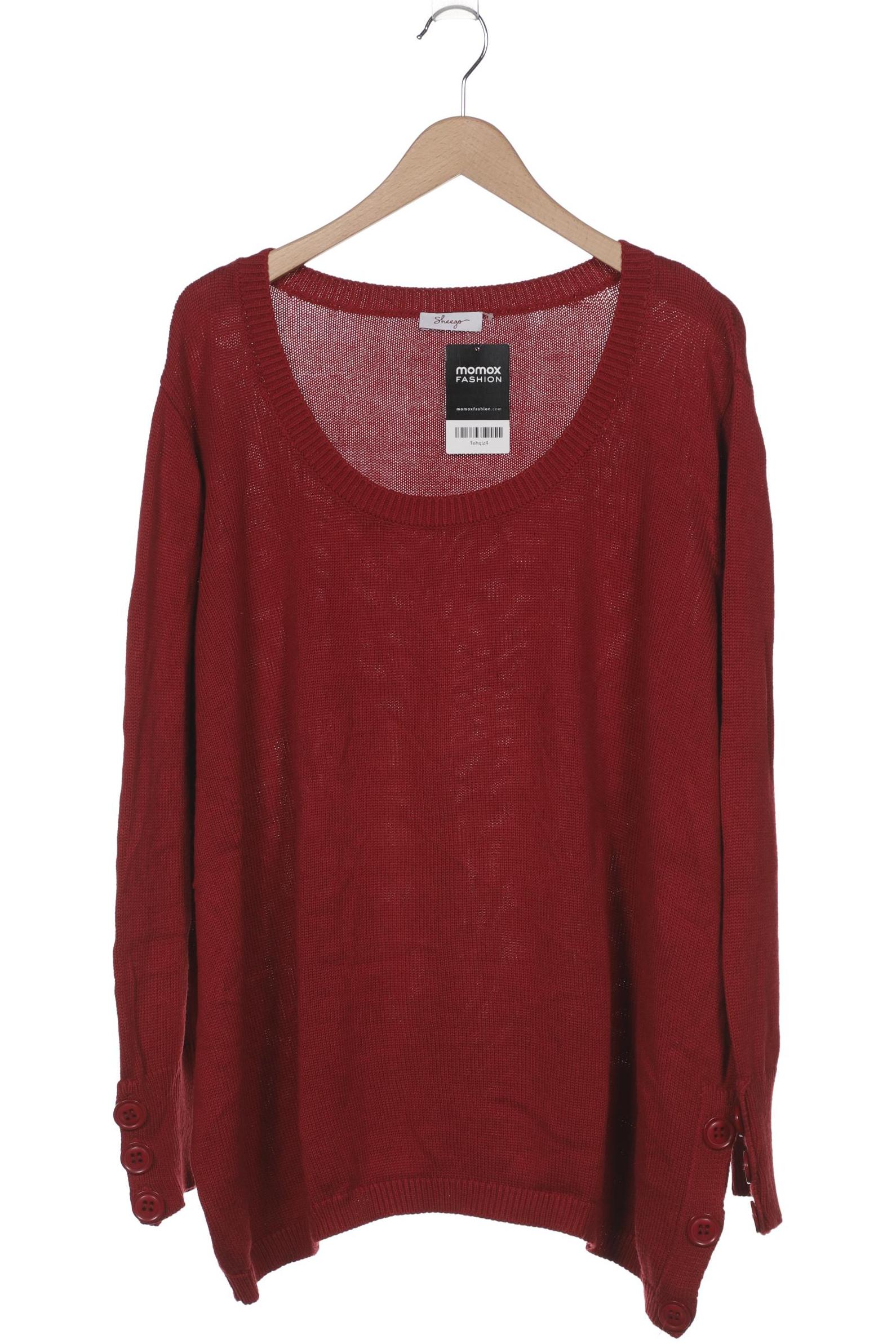 

sheego Damen Pullover, rot, Gr. 52