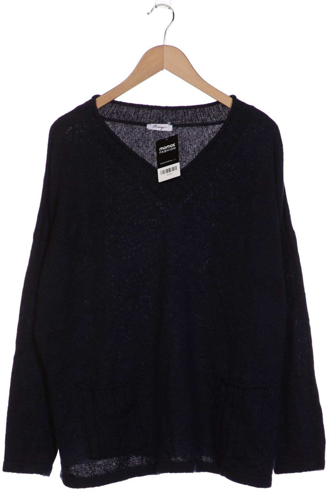 

sheego Damen Pullover, marineblau, Gr. 44
