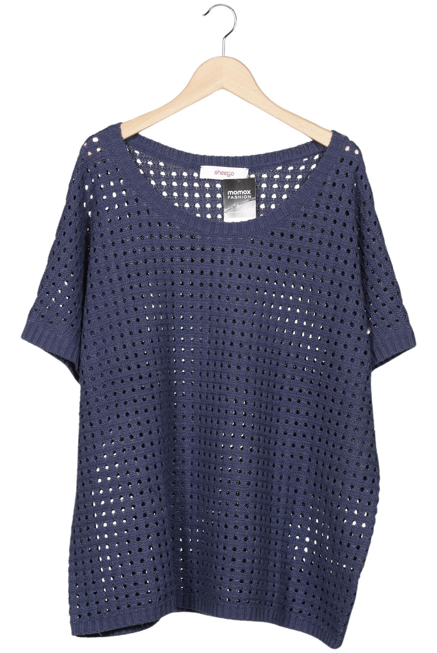 

sheego Damen Pullover, marineblau, Gr. 52