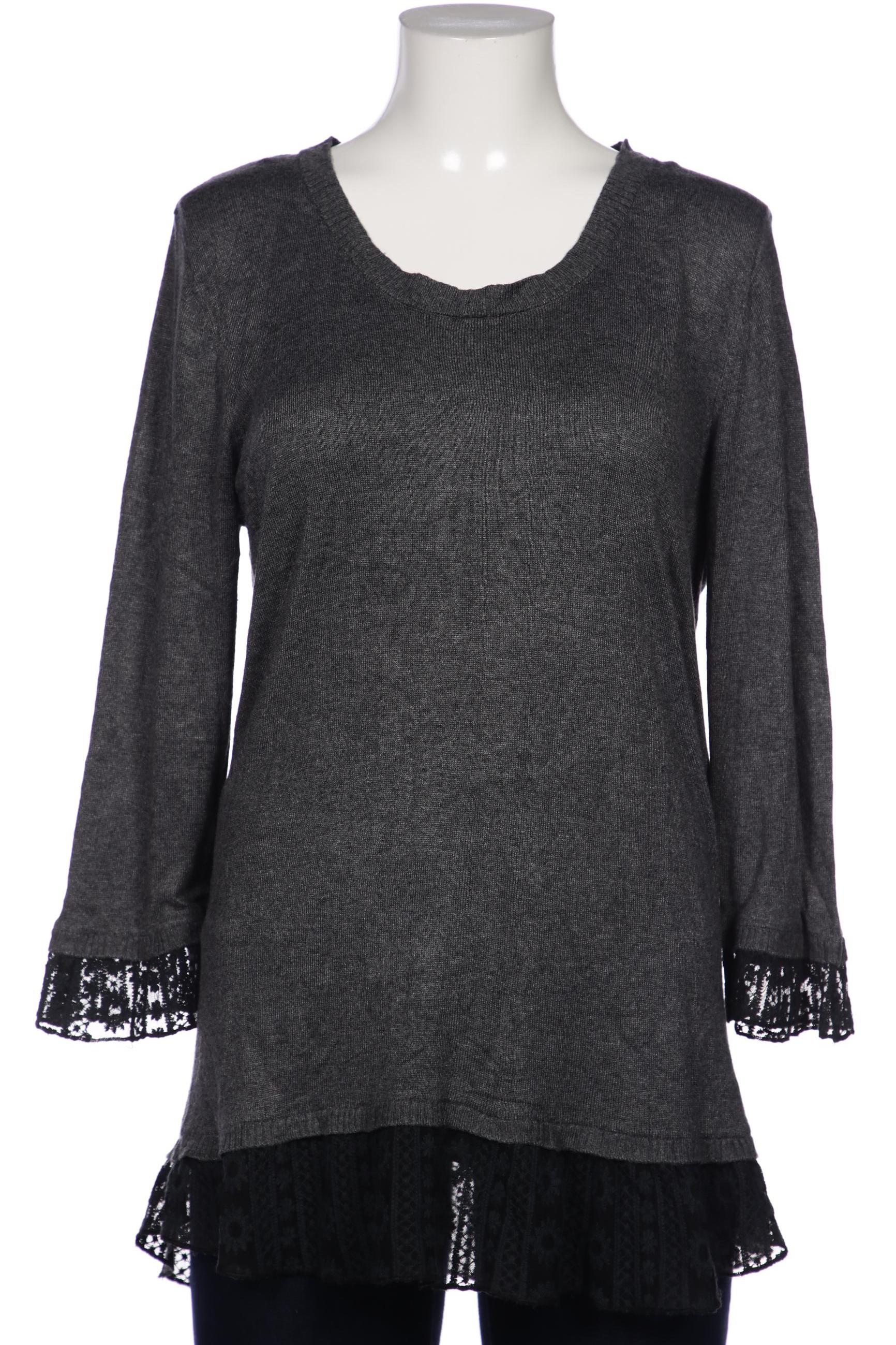 

sheego Damen Pullover, grau