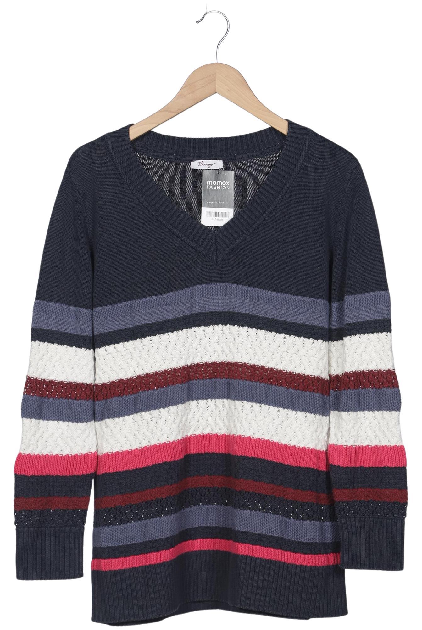 

sheego Damen Pullover, marineblau, Gr. 44