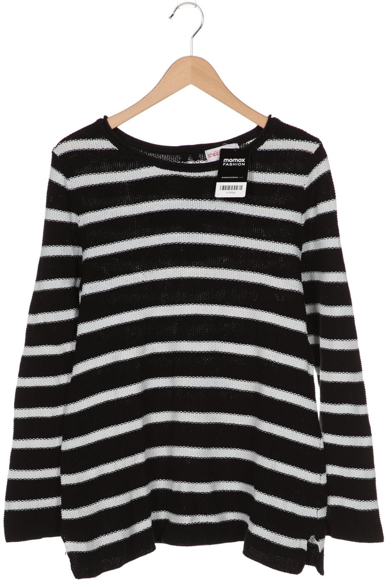 

sheego Damen Pullover, schwarz, Gr. 40