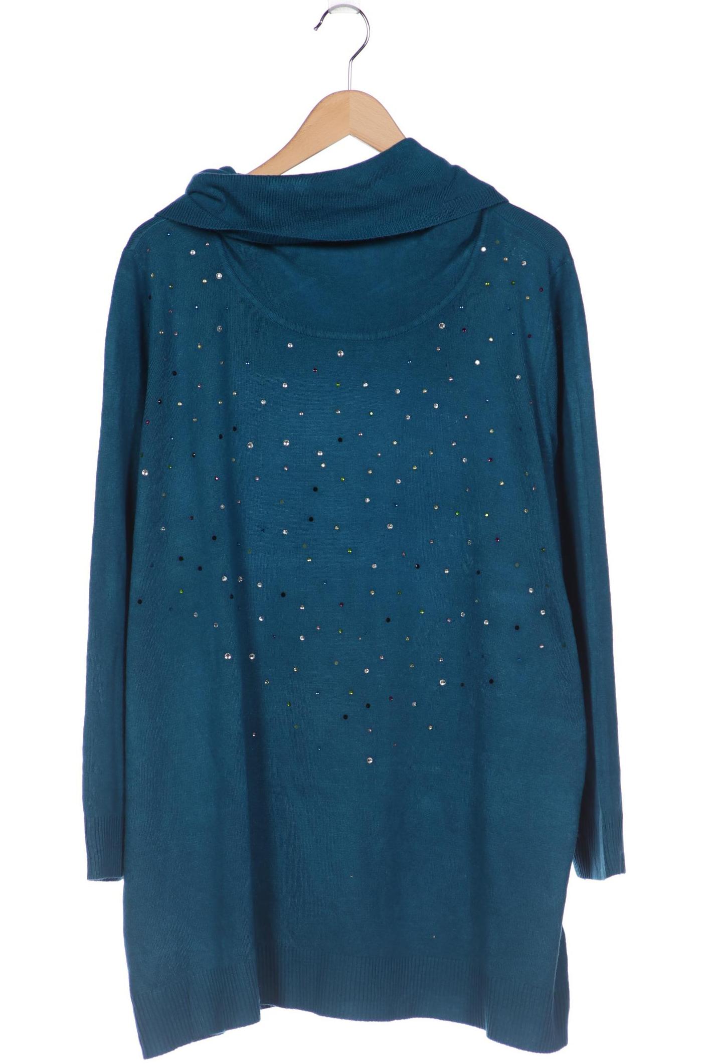 

sheego Damen Pullover, türkis, Gr. 52