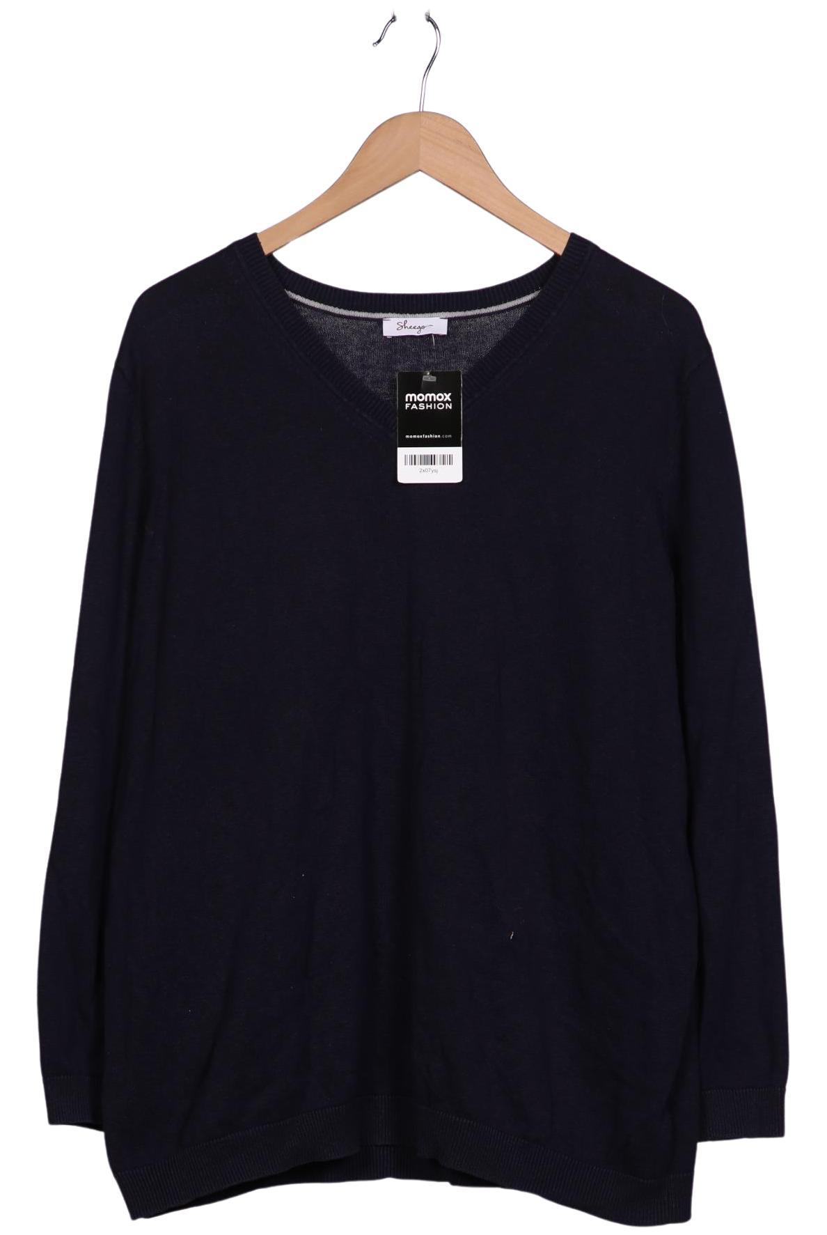

sheego Damen Pullover, marineblau, Gr. 48