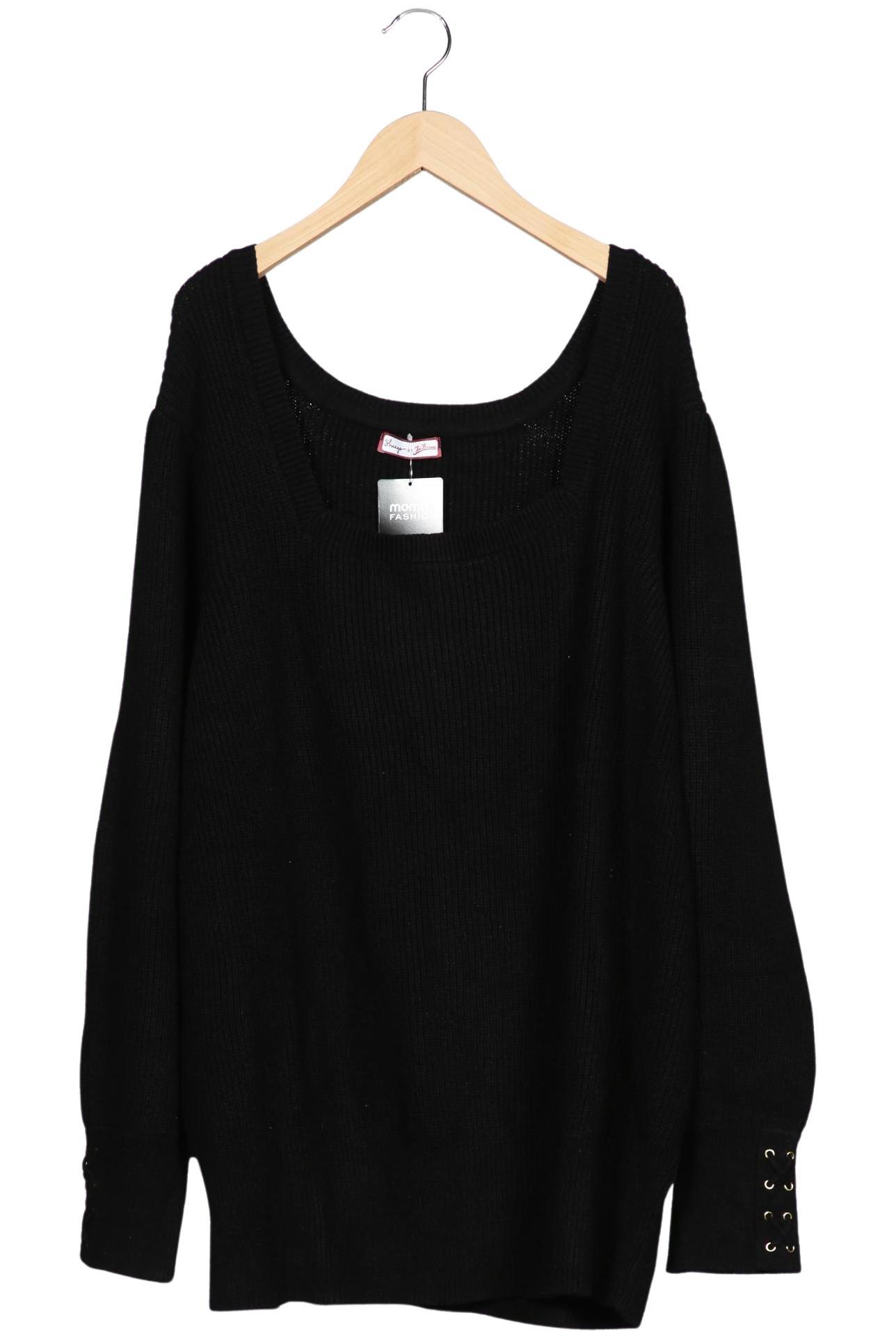 

sheego Damen Pullover, schwarz, Gr. 52