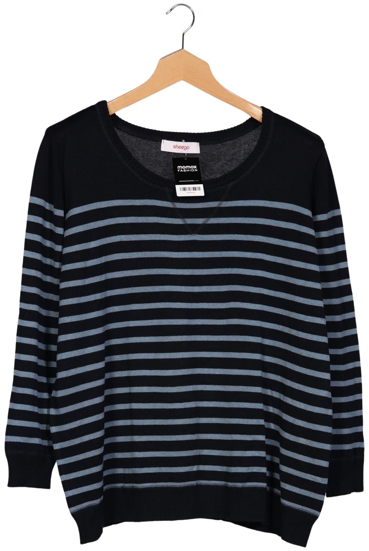 

sheego Damen Pullover, marineblau, Gr. 52