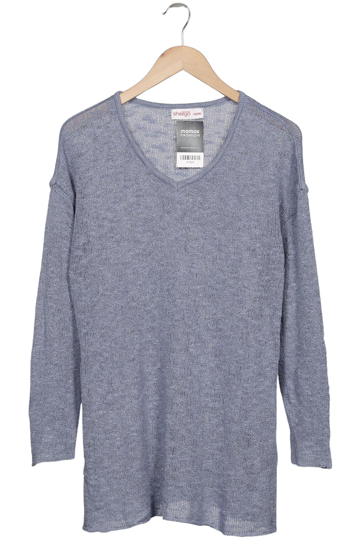 

sheego Damen Pullover, blau, Gr. 40