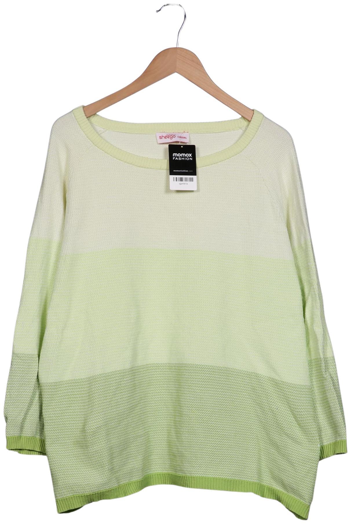 

sheego Damen Pullover, hellgrün, Gr. 52