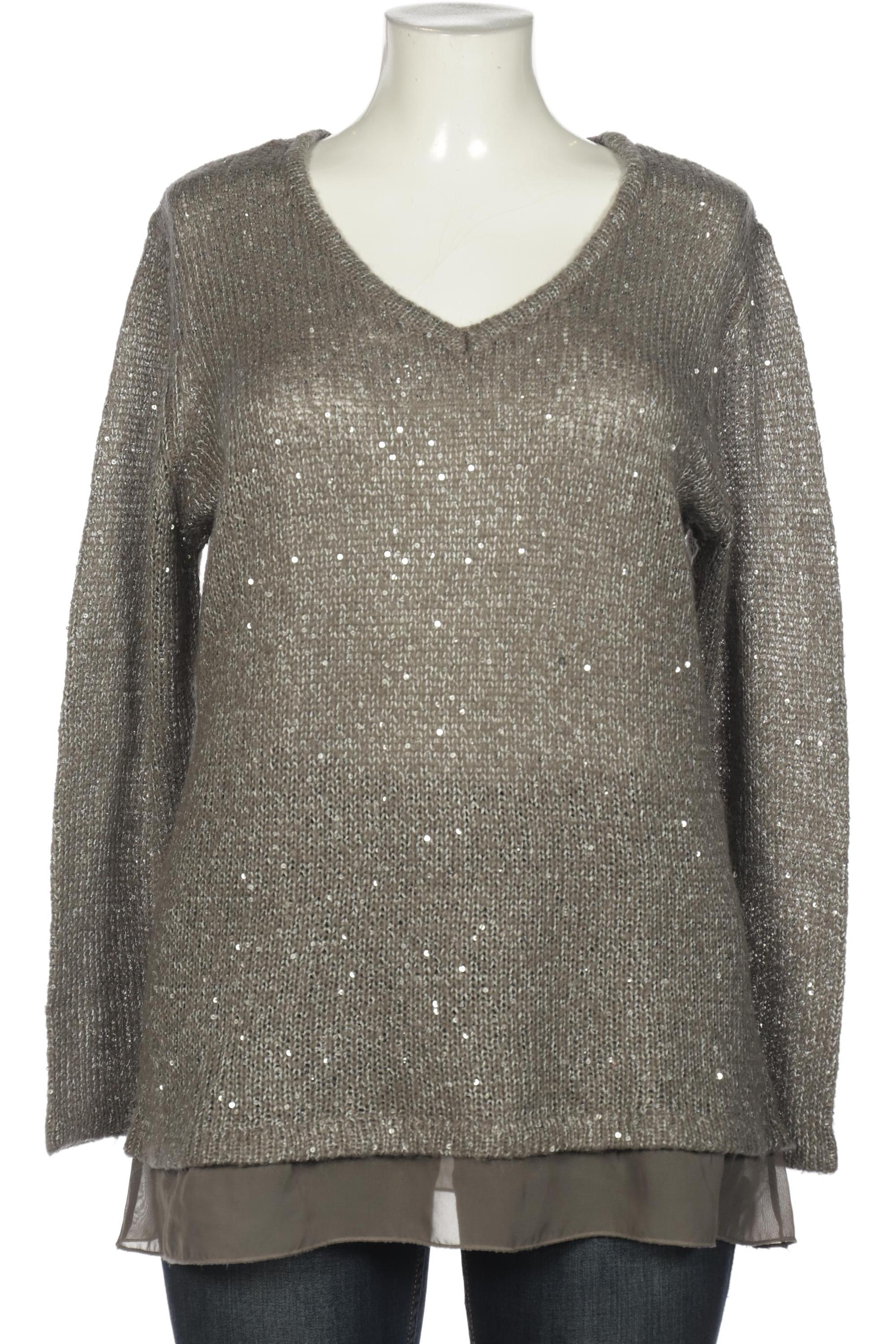 

sheego Damen Pullover, grau