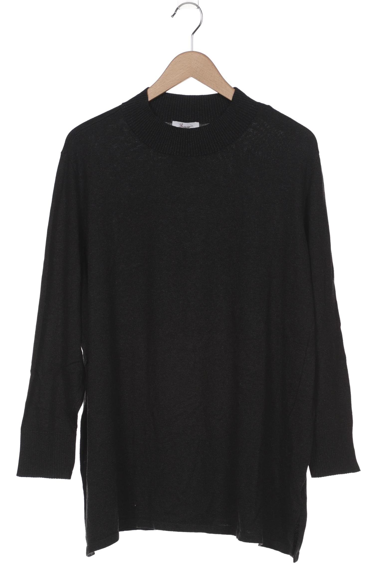 

sheego Damen Pullover, schwarz, Gr. 48