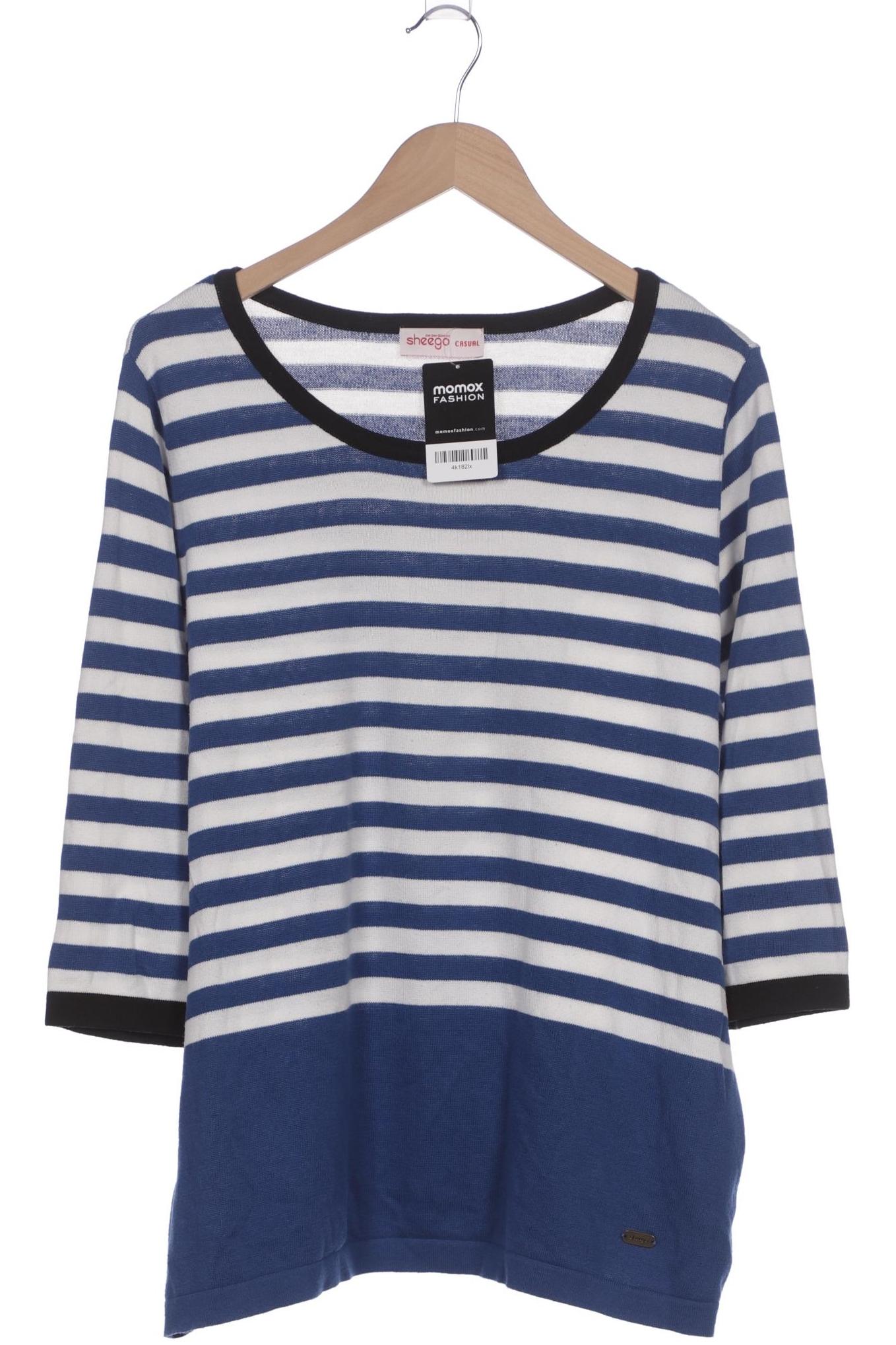 

sheego Damen Pullover, blau, Gr. 44