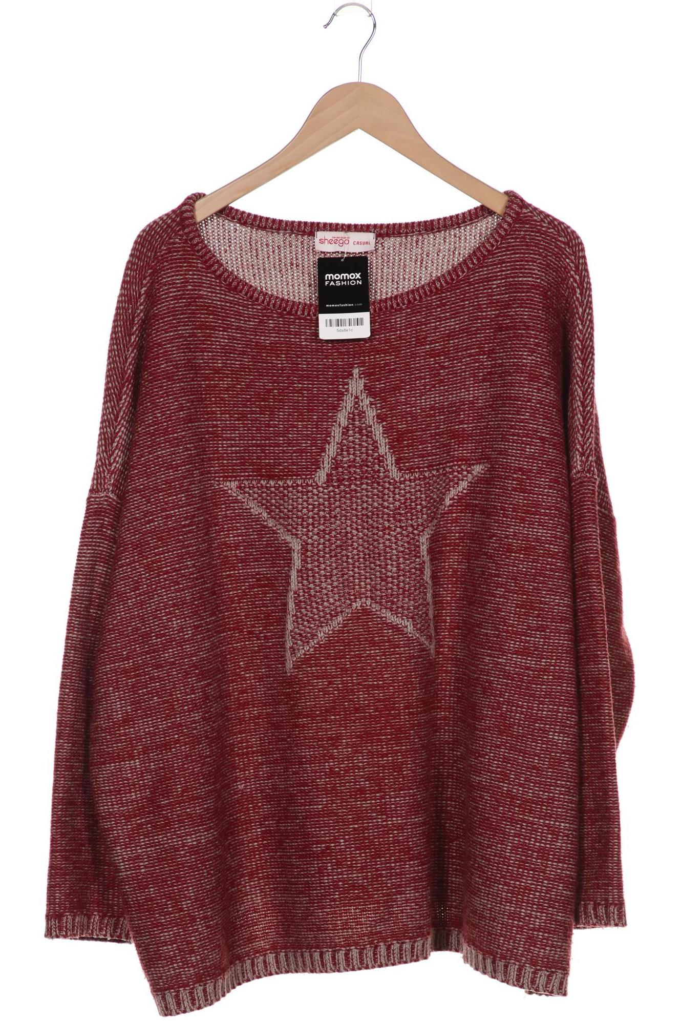 

sheego Damen Pullover, bordeaux, Gr. 52