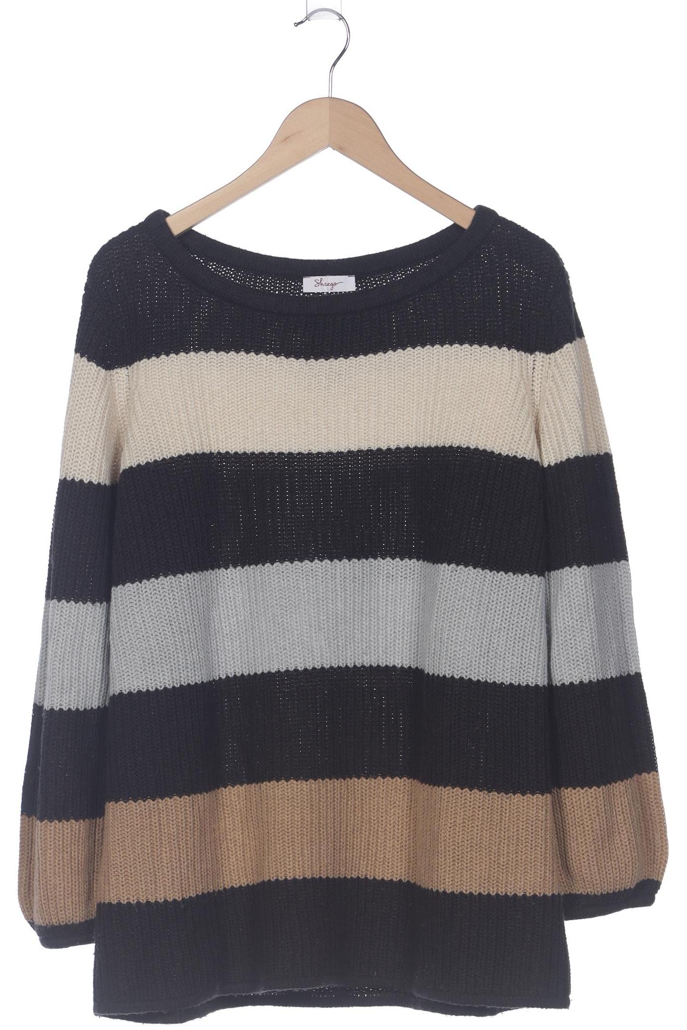 

sheego Damen Pullover, schwarz, Gr. 52