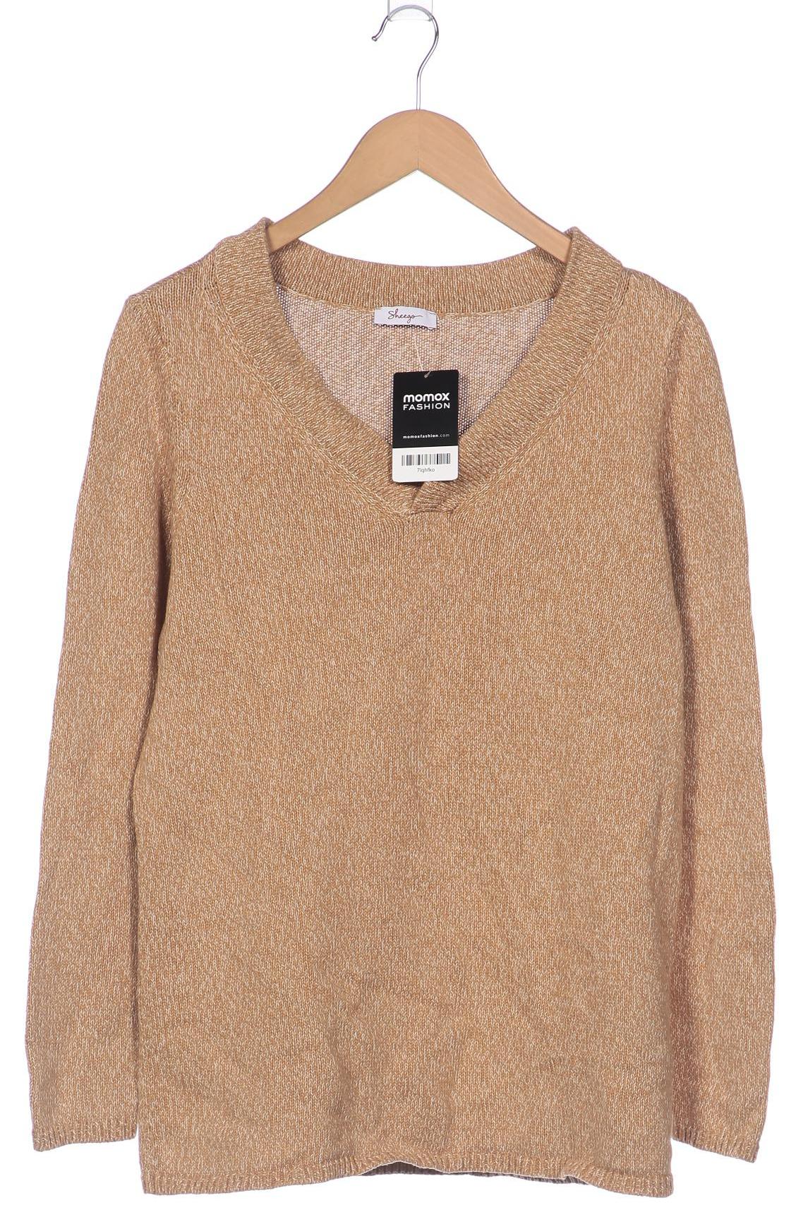 

sheego Damen Pullover, beige, Gr. 40
