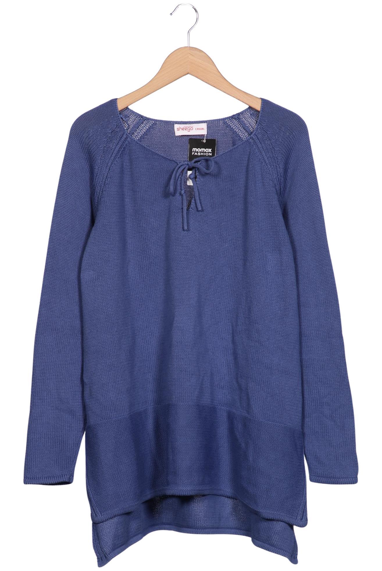 

sheego Damen Pullover, blau, Gr. 48