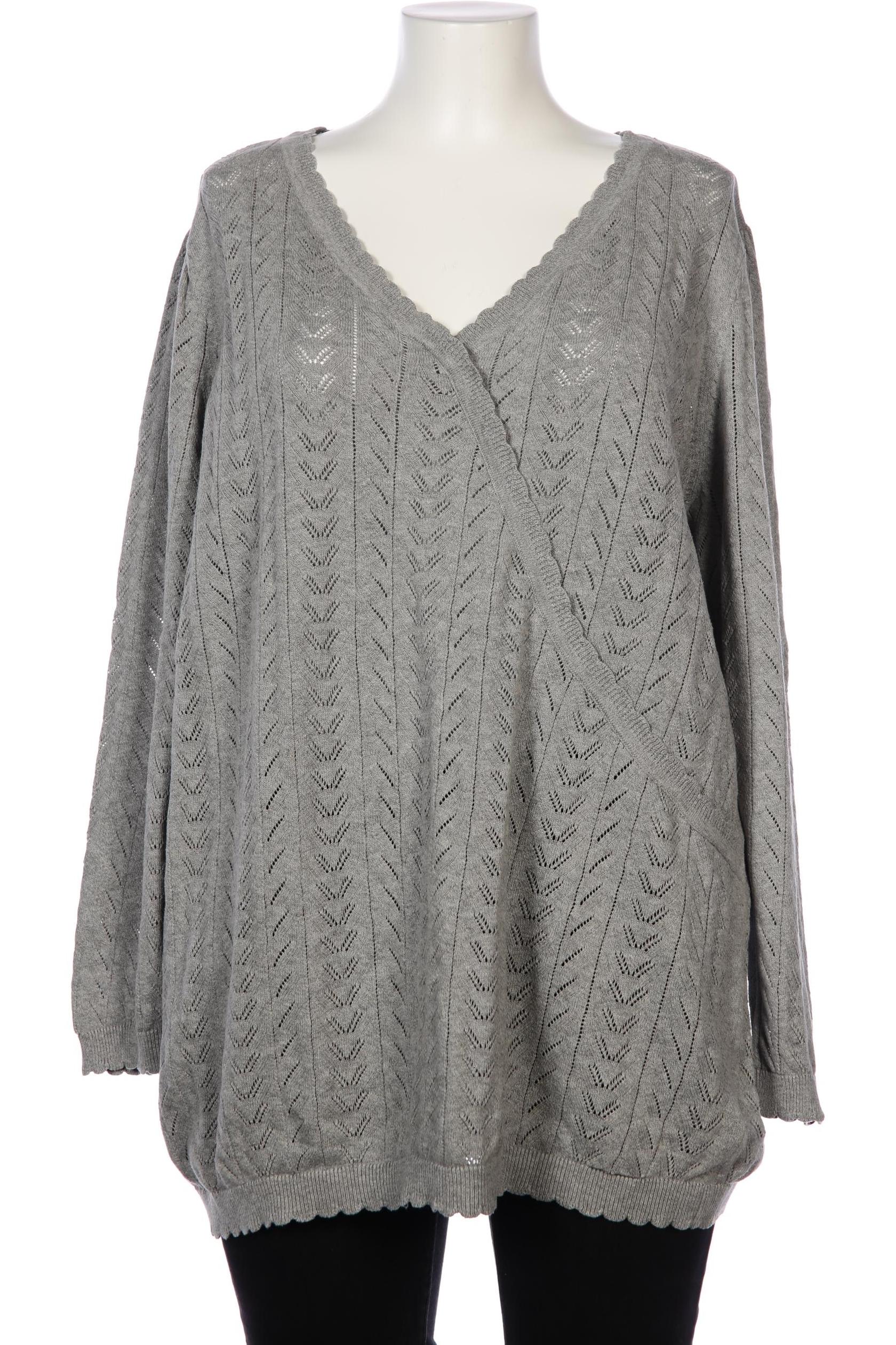 

sheego Damen Pullover, grau, Gr. 48