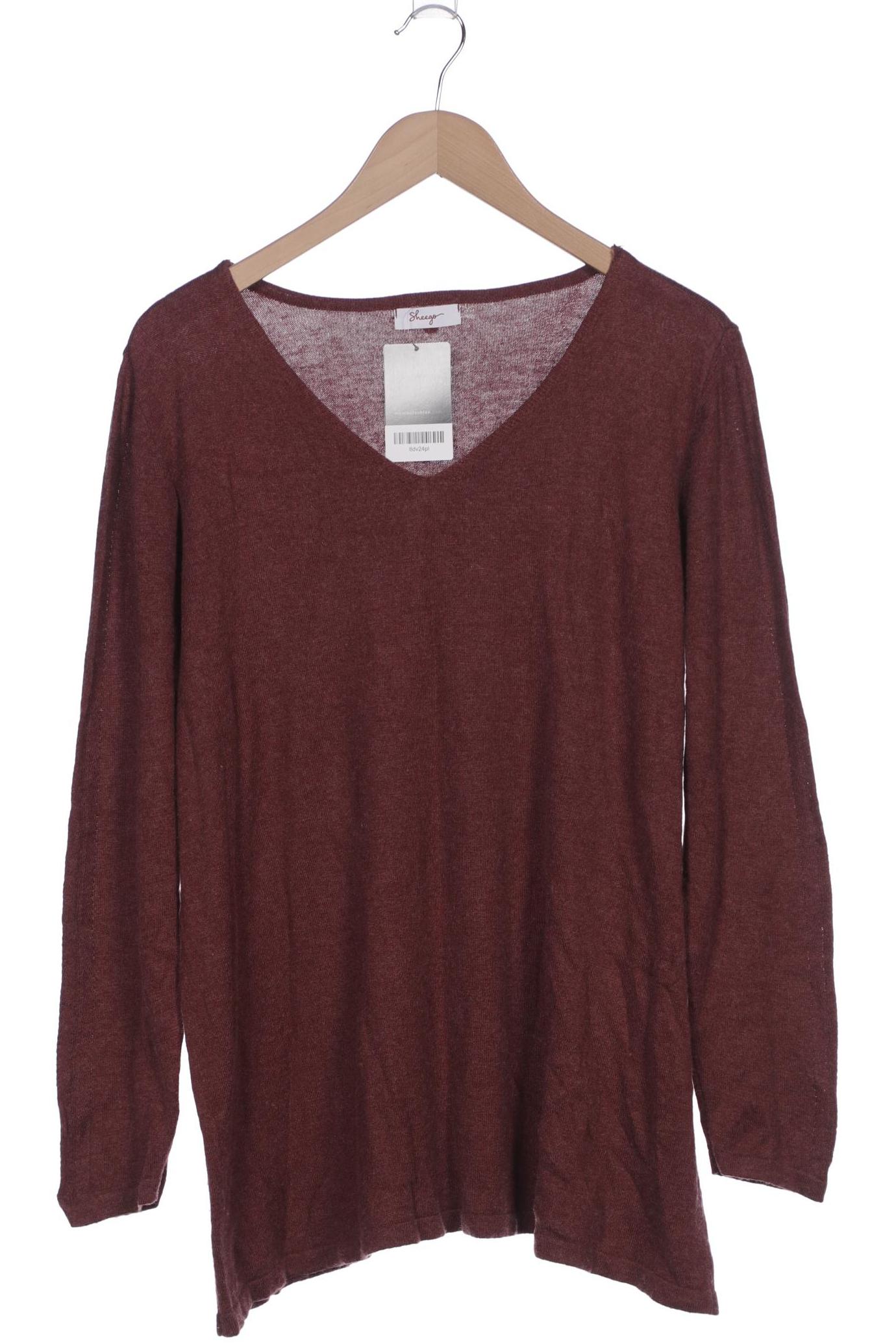 

sheego Damen Pullover, bordeaux, Gr. 44