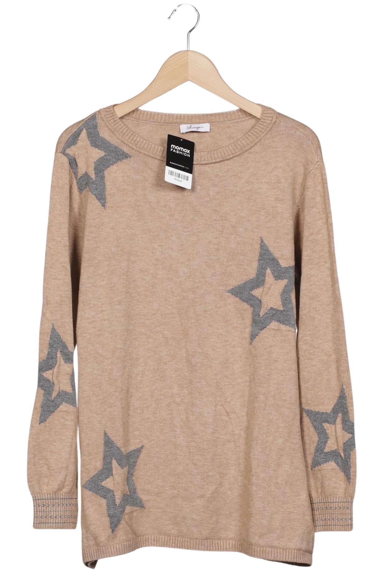 

sheego Damen Pullover, beige, Gr. 40