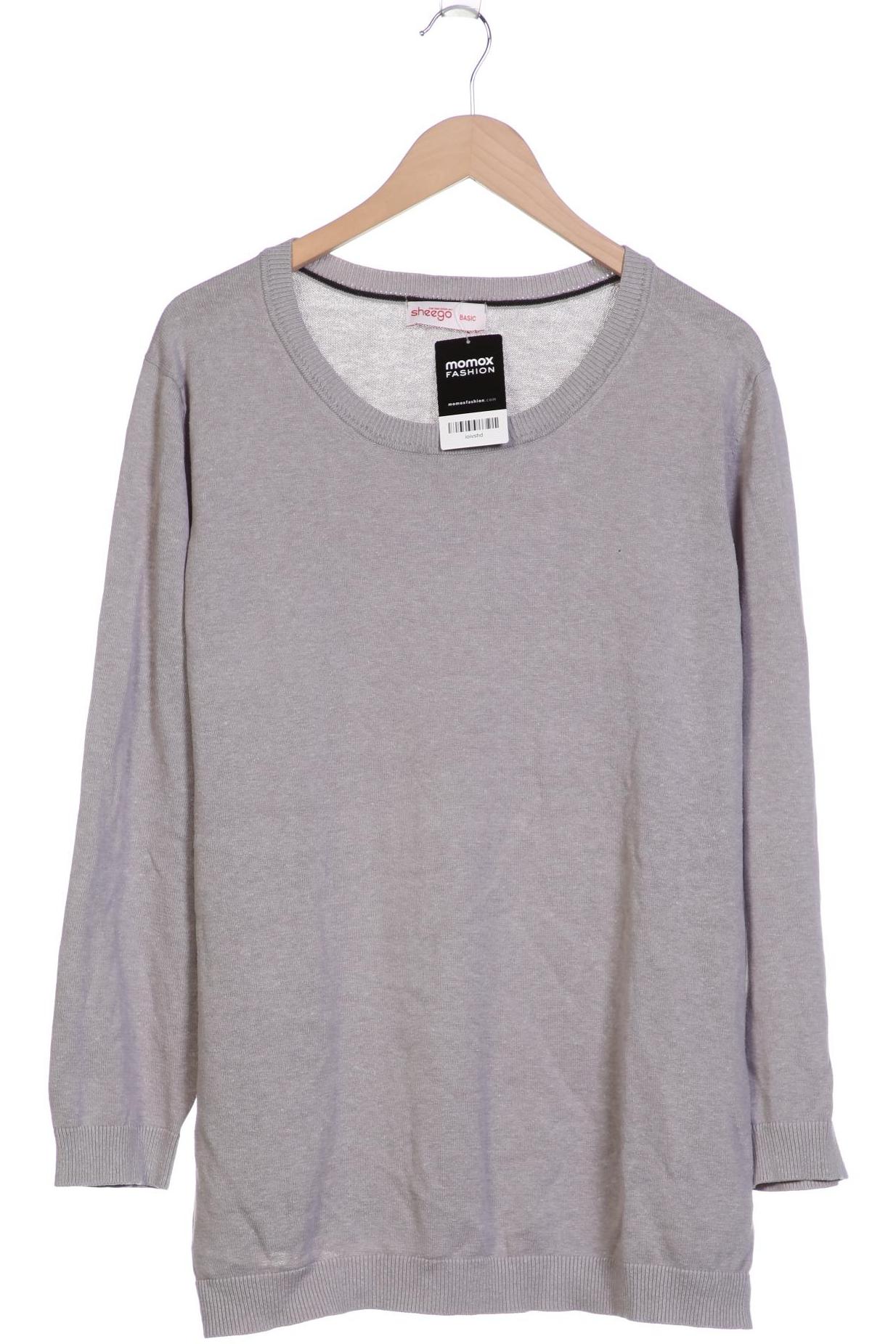 

sheego Damen Pullover, grau, Gr. 52