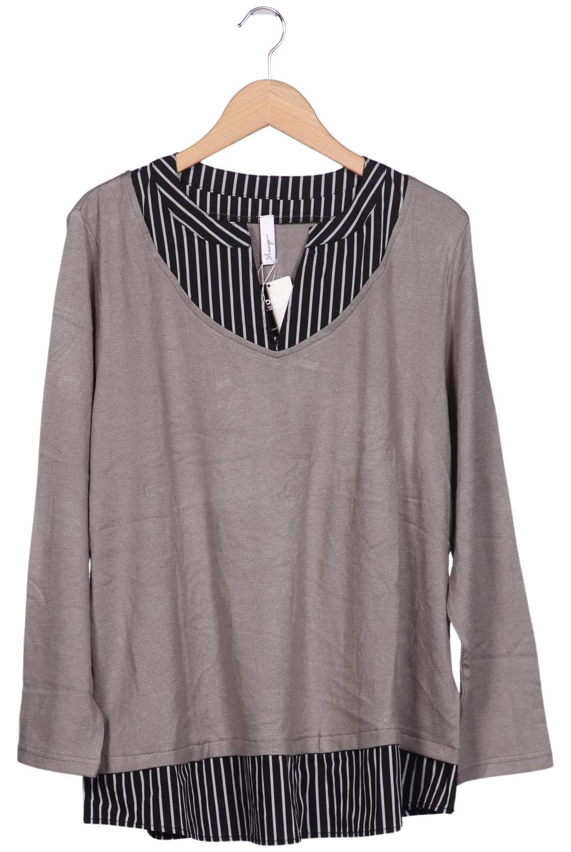 

sheego Damen Pullover, grau, Gr. 44