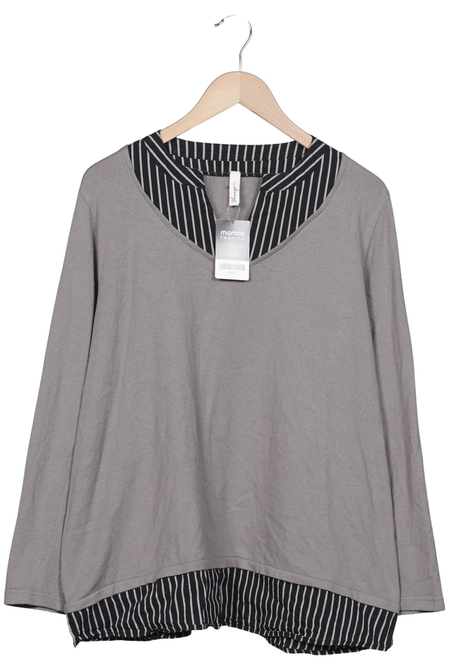 

sheego Damen Pullover, grau, Gr. 44