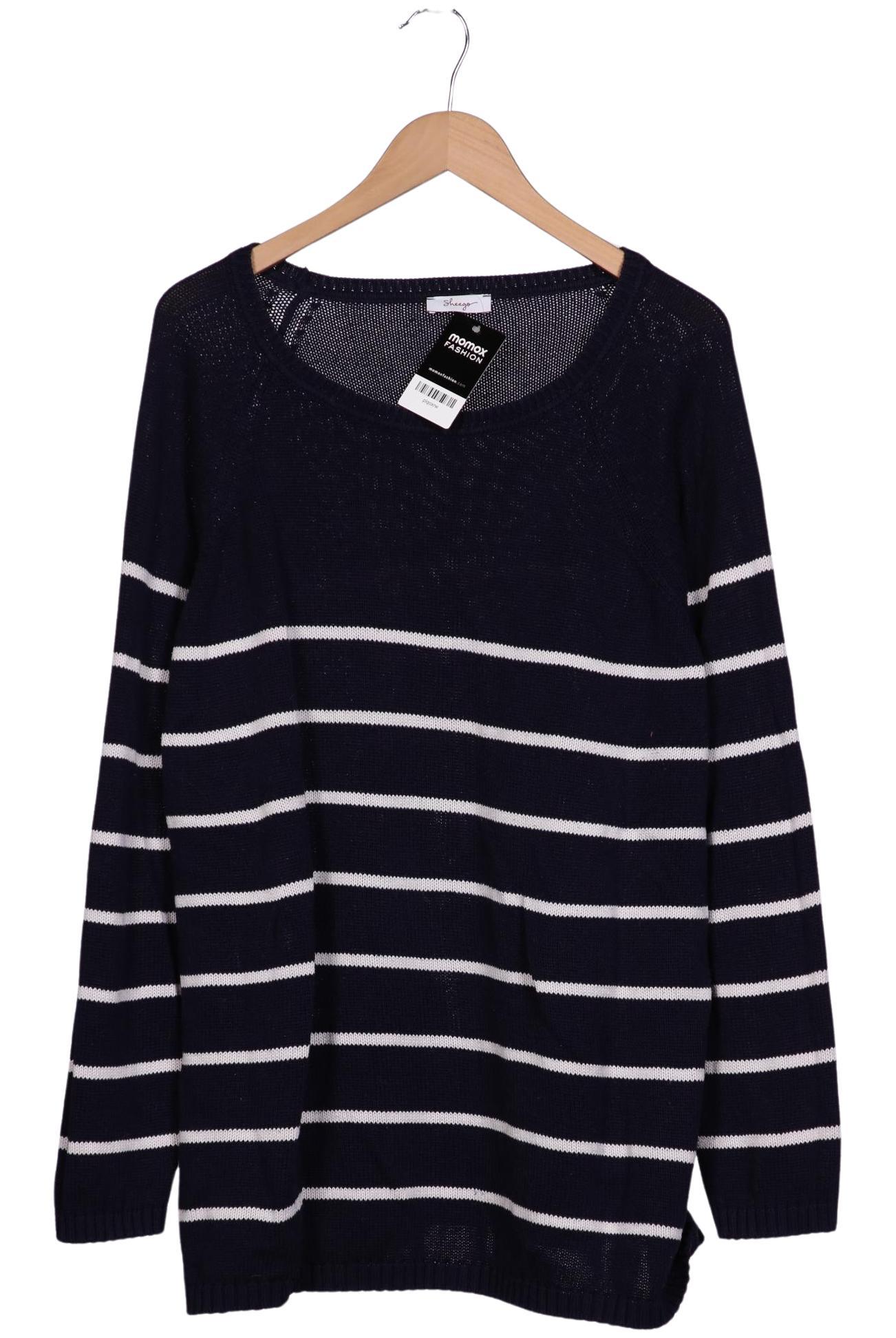 

sheego Damen Pullover, marineblau, Gr. 52