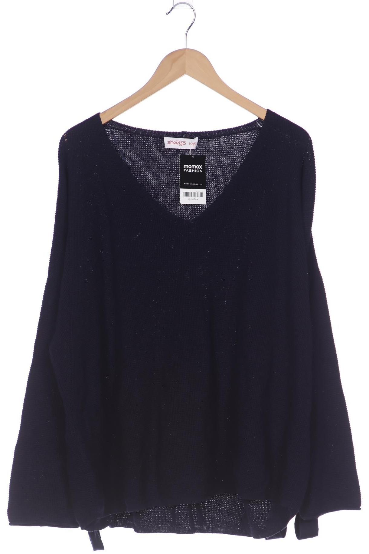 

sheego Damen Pullover, marineblau, Gr. 48