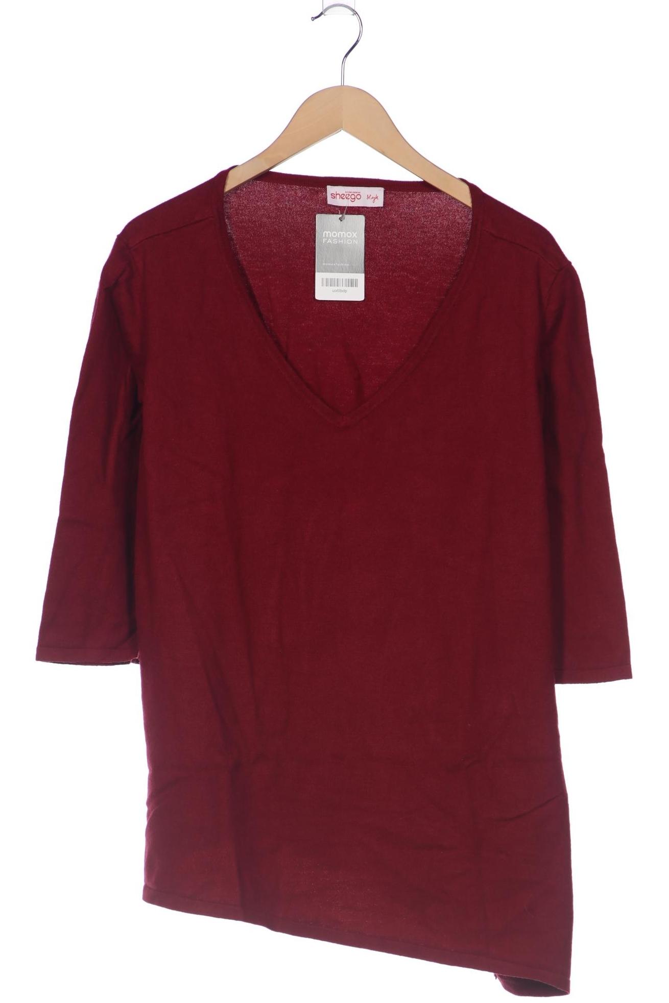 

sheego Damen Pullover, bordeaux, Gr. 52