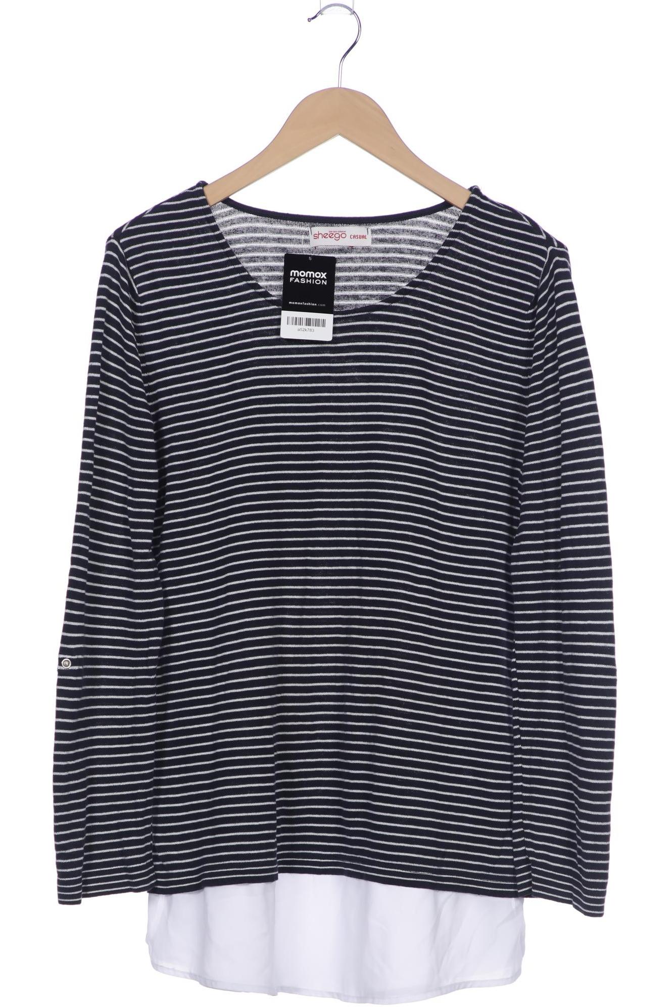 

sheego Damen Pullover, marineblau, Gr. 40