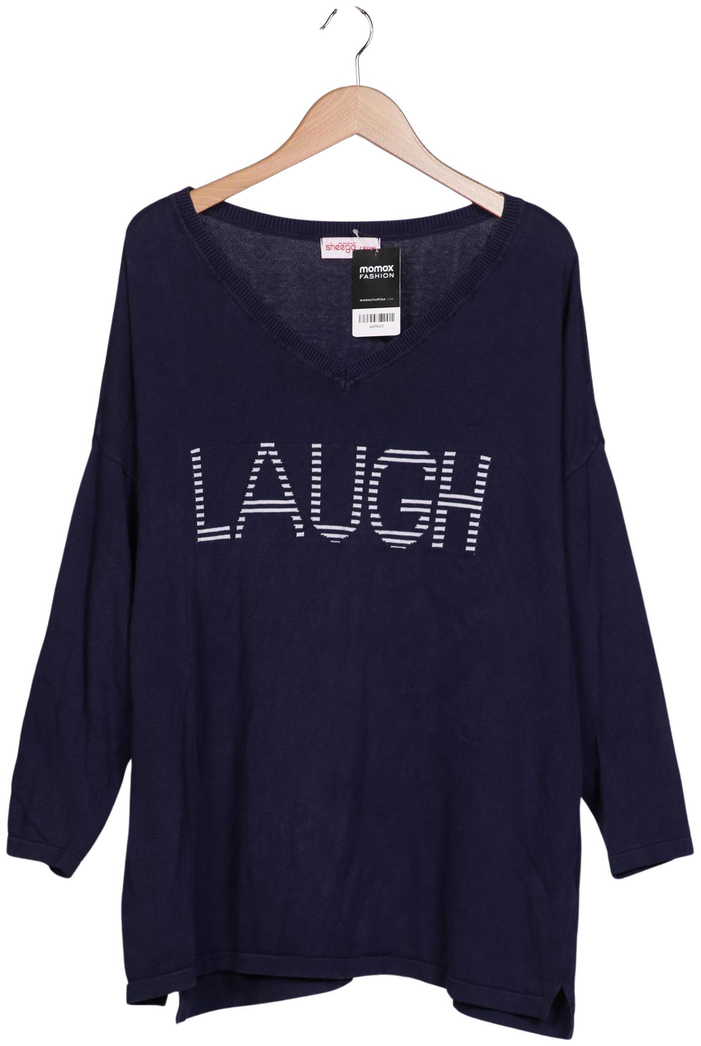 

sheego Damen Pullover, marineblau, Gr. 48