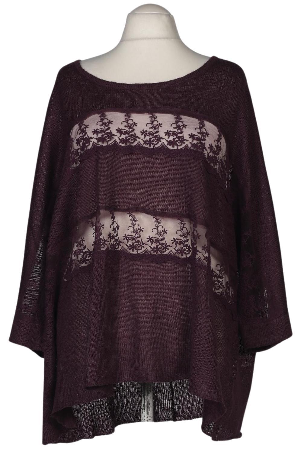 

sheego Damen Pullover, flieder, Gr. 56