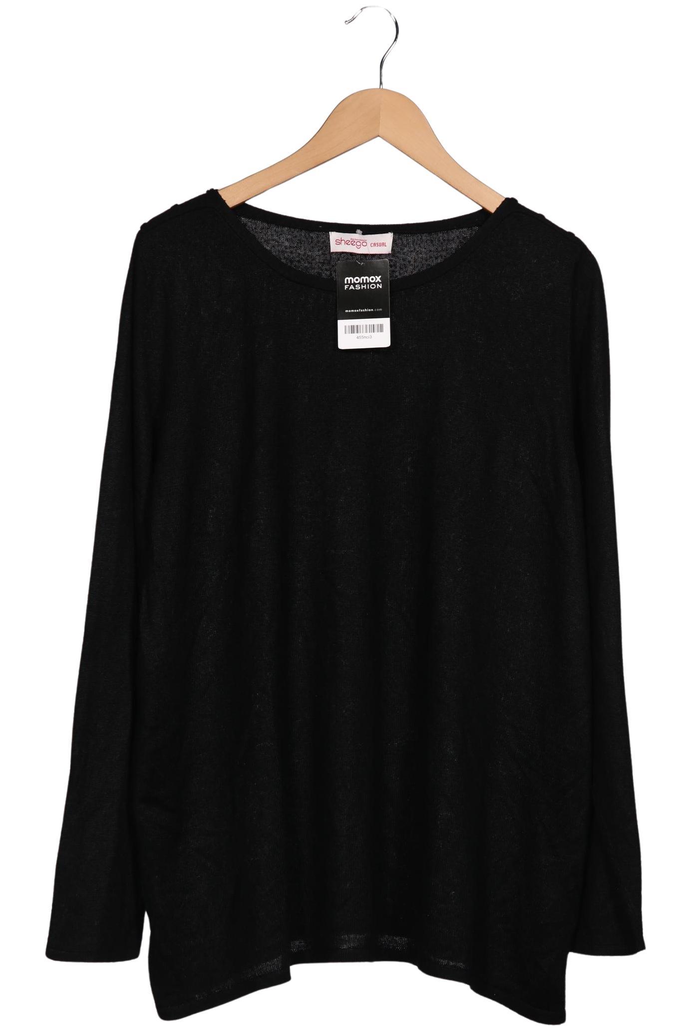 

sheego Damen Pullover, schwarz, Gr. 48