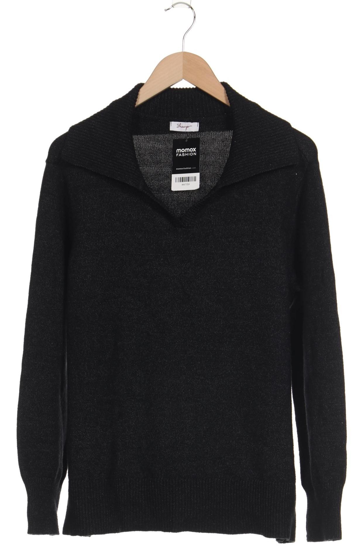 

sheego Damen Pullover, schwarz, Gr. 44