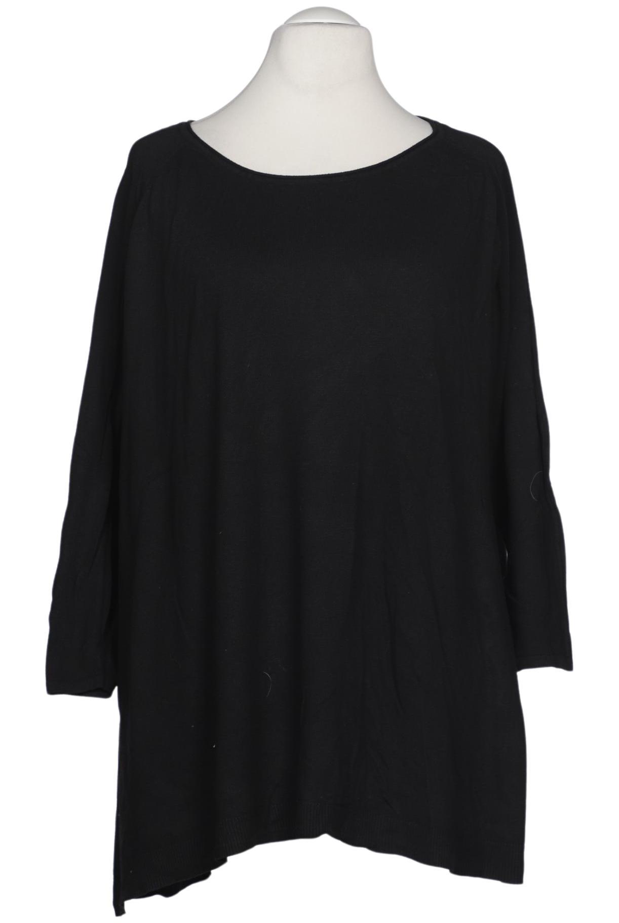 

sheego Damen Pullover, schwarz, Gr. 58