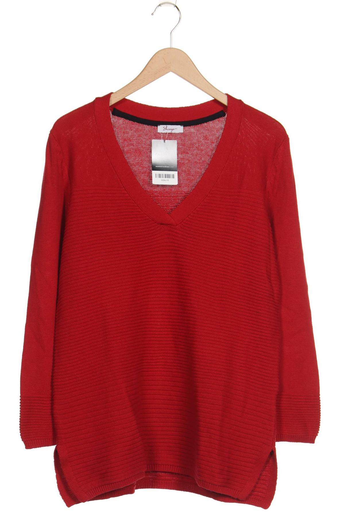 

sheego Damen Pullover, rot, Gr. 46