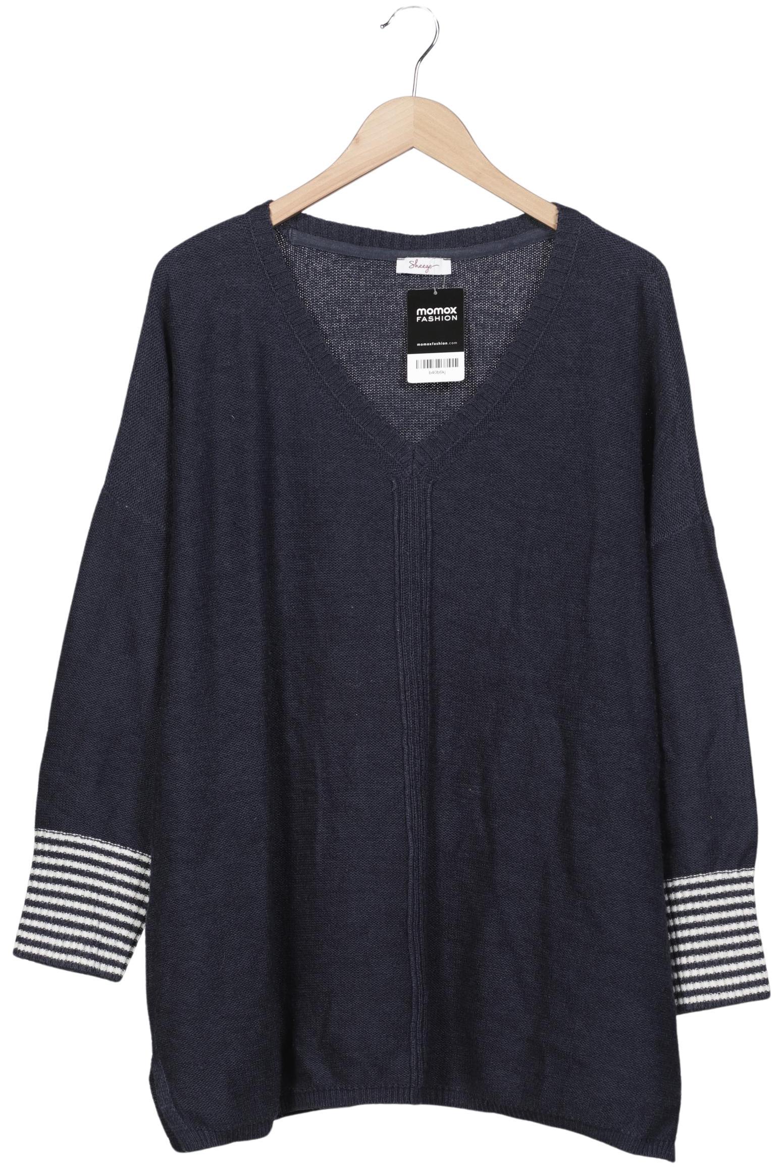 

sheego Damen Pullover, marineblau, Gr. 52